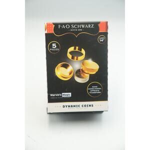 Fao Schwarz Dynamic Coins Magic Trick Set by Marvin’s Magic Brass Coin Tricks